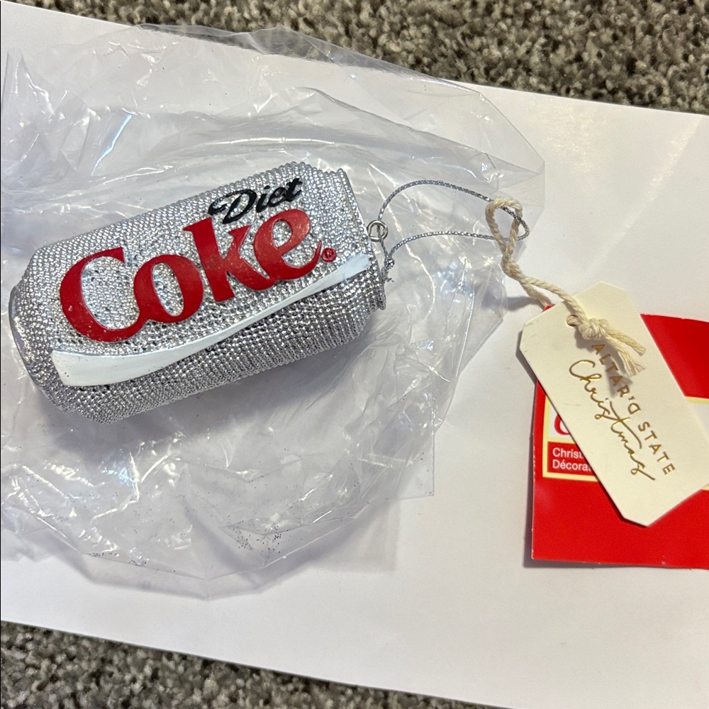 DIET COKE Sparkly Christmas Ornament ✨ NWT